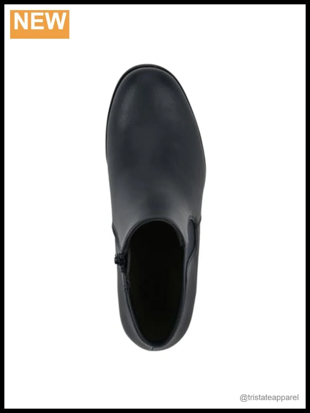 Women's Durable Cushioned Block Heeled Ankle Bootie with Elastic Gore & Zipper